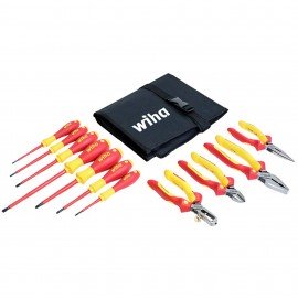 Wiha 32986 Insulated Pliers and Screwdriver Set, 11 pieces, 1000 V-