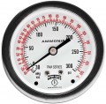 Winters PAM1753 Ammonia Gauge, 2.5&amp;quot; Dial, 30&amp;quot;/0/300 PSI/F, 1/4&amp;quot; Back-