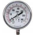 Winters PAM1818 Ammonia Gauge, 3.5&amp;quot; Dial, 30&amp;quot;/0/300 PSI/F, 1/4&amp;quot; NPT Bottom-