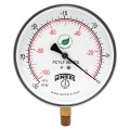 Winters PCT320LF Lead Free Contractor Gauge, 4.5&quot; Dial, 0/30&quot; VAC/KPA, 1/4&quot; NPT LM-