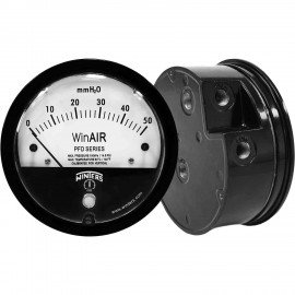 Winters PFD40017 WinAIR Differential Gauge, 0/6&quot; H&amp;#8322;O, 4&quot; dial-
