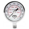 Winters PFP1047 Premium Stainless-Steel Liquid Filled Pressure Gauge, 30&amp;quot;/0/100 psi/kPa, 0.5&amp;quot; back (LB)-