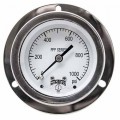 Winters PFP3783 Premium Stainless-Steel Liquid Filled Pressure Gauge for panel mounting, 0/100 psi/kPa-