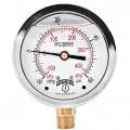 Winters PFQ1262SF SS Liquid Filled Pressure Gauge, 30&amp;quot;/0/30 psi/kPa, 0.25&amp;quot; back (CB)-