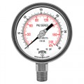 Winters PN2656N NACE Liquid Filled Gauge, 0/15 PSI/KPA, 4&amp;quot; Dial, 1/2&amp;quot; NPT Bottom-