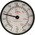 Winters TMT7412 Surface Magnetic Thermometer, 0 to 250&amp;deg;F (-20 to 120&amp;deg;C)-