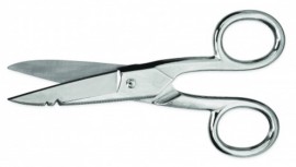 Wiss 175E5V Electrician Scissors with serrated bottom blade, 5&amp;quot;, carded-