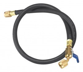 Yellow Jacket 15012 HCA-12 12&amp;quot; Heavy Duty Hose with HCA straight x angle, PLUS II&amp;trade;, 1/4&amp;quot;-