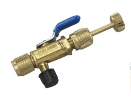 Yellow Jacket 18986 CRT Vacuum Charge Valve, 5/16&amp;quot; Female x 1/4&amp;quot; Male with side port, R-410A-