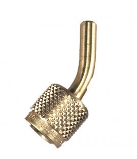 Yellow Jacket 19083 Vacuum Fitting with CH20 gasket, 1/4&amp;quot; 45&amp;deg; Female fl.-