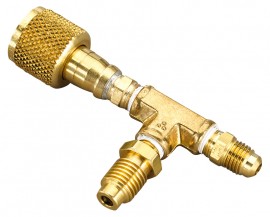 Yellow Jacket 19160 Pump Intake Adapter, 1/2&amp;quot; Female fl. x 1/2&amp;quot; Male Acme, R-134a-