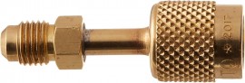 Yellow Jacket 19165 Quick Coupler, 1/2&amp;quot; Acme Female x 1/4&amp;quot; Male fl., R-134a-