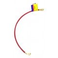 Yellow Jacket 21612 HAV-12 12&amp;quot; Red Charging Hose, HAV standard fitting, PLUS II&amp;trade; 1/4&amp;quot;-