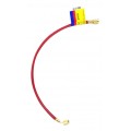 Yellow Jacket 21750 HAV-600 50&#039; Red Charging Hose, HAV standard fitting, PLUS II&amp;trade; 1/4&amp;quot;-