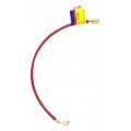 Yellow Jacket 21775 HAV-900 75&#039; Red Charging Hose, HAV standard fitting, PLUS II&amp;trade; 1/4&amp;quot;-