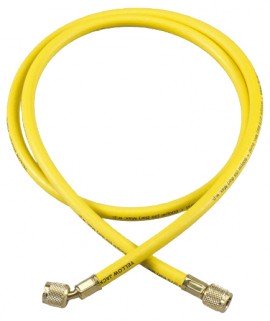 Yellow Jacket 25048 HAVBV-48 48&amp;quot; Yellow Hose with FlexFlow valve, PLUS II&amp;trade; 1/4&amp;quot;-