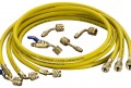 Yellow Jacket 25158 HAVBV-696 58' Yellow Hose with FlexFlow valve, PLUS II&amp;trade; 1/4&amp;quot;-