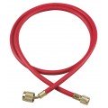 Yellow Jacket 25648 HAVBV-48 48&amp;quot; Red Hose with FlexFlow valve, PLUS II&amp;trade; 1/4&amp;quot;-