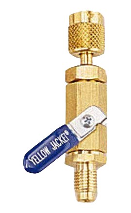 Yellow Jacket 29001 1/4&amp;quot; Yellow Ball Valve Adapter-