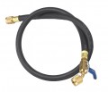 Yellow Jacket 29860 Plus II&amp;trade; Heavy-Duty Hose with 1/4&amp;quot; ball valve fittings, 60&amp;quot;-