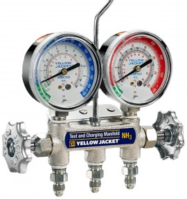 Yellow Jacket 40196 3/8&amp;quot; ammonia manifold, MPA, ºC NBC hoses, 72&amp;quot;-