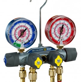Yellow Jacket 40202 2-1/2&amp;quot; ammonia gauge with twist-on polycarbonate crystal, 30-0-150 psi, &amp;deg;F-