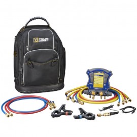 Yellow Jacket 40885 TITANMAX Digital Manifold With 6 Plus II Hoses and Backpack-