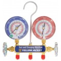 Yellow Jacket 41202 Series 41 Manifold with 2-1/2″ Gauges, psi, R22/134a/404, &amp;deg;F-