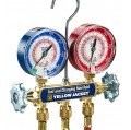 Yellow Jacket 46014 BRUTE II &amp;reg; A2L Manifold 3-1/8&amp;quot; Gauges, R-32/454B/410A PSI &amp;deg;F-