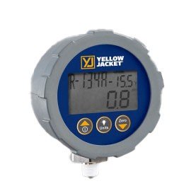 Yellow Jacket 49107 Dry Manifold Gauge, 3-1/8&amp;quot;, red pressure, KPa/psi, R22/134a/404A, &amp;deg;C-