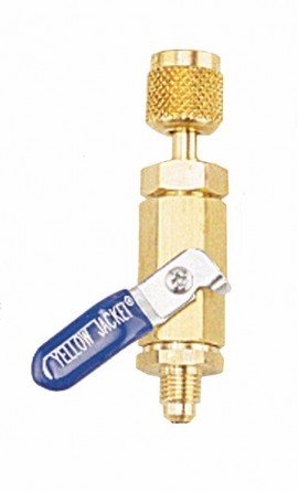 Yellow Jacket 93844 Ball valve, 1/4&amp;quot; SAE male flare x female flare-