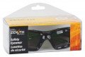 Zenith SDN708R Z2500 Series Safety Glasses with Foam Gasket and Box, Smoke Frame/Lens-