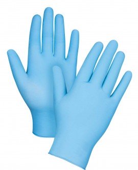 Zenith SEA916 Disposable Powdered Nitrile Gloves, X-Small, 100-Pack-