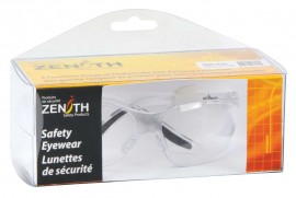 Zenith SEB183R Z500 Series Safety Glasses with Box, Clear Anti-Fog Lens-