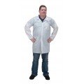 Zenith SEC824 Microporous/Polypropylene Lab Coat, 2 Snap Pockets, X-Large-