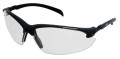 Zenith SEC954 Z1400 Series Safety Glasses, Black Frame, Clear Lens-
