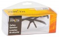 Zenith SEC954R Z1400 Series Safety Glasses with Box, Black Frame, Clear Lens-