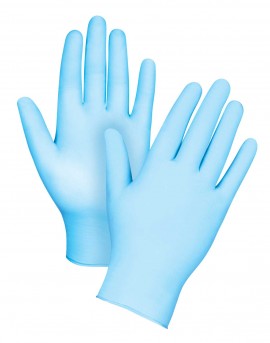 Zenith SEH165 Disposable Powder-Free Nitrile/Vinyl Gloves, Large, 100-Pack-