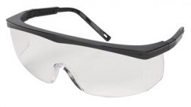 Zenith SEH642 Z1900 Series Safety Glasses, Black Frame, Clear Lens-