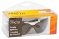 Zenith SEI524R Z1500 Series Safety Glasses with Box, White Frame, Smoke Lens-