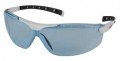 Zenith SEI526 Z1500 Series Safety Glasses, White Frame, Blue Lens-