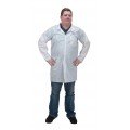 Zenith SN903 Microporous/Polypropylene Lab Coat, 2 Snap Pockets, Large-