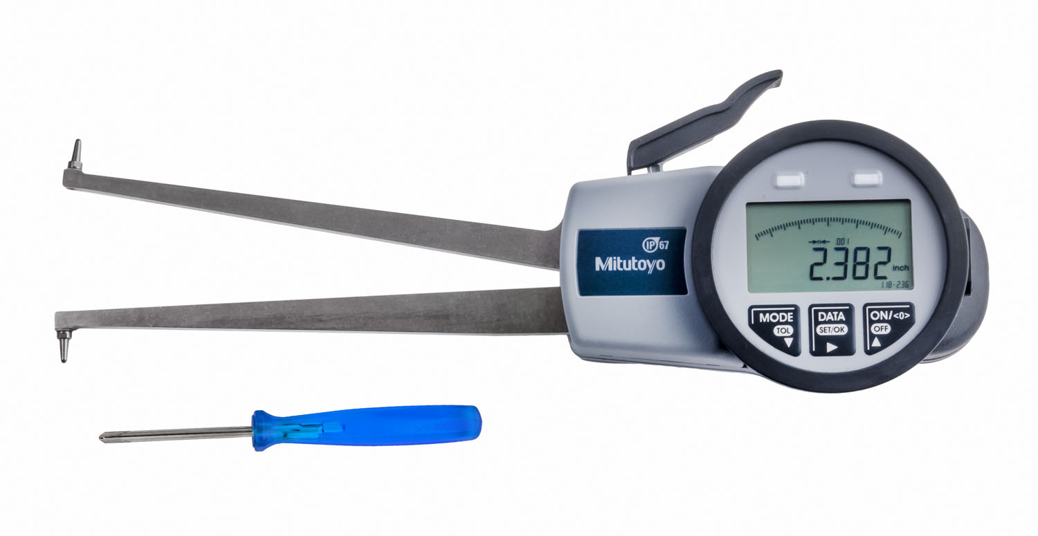 Mitutoyo 209906 Series 209 Digimatic Internal Caliper Gauge 1.18 to 2.
