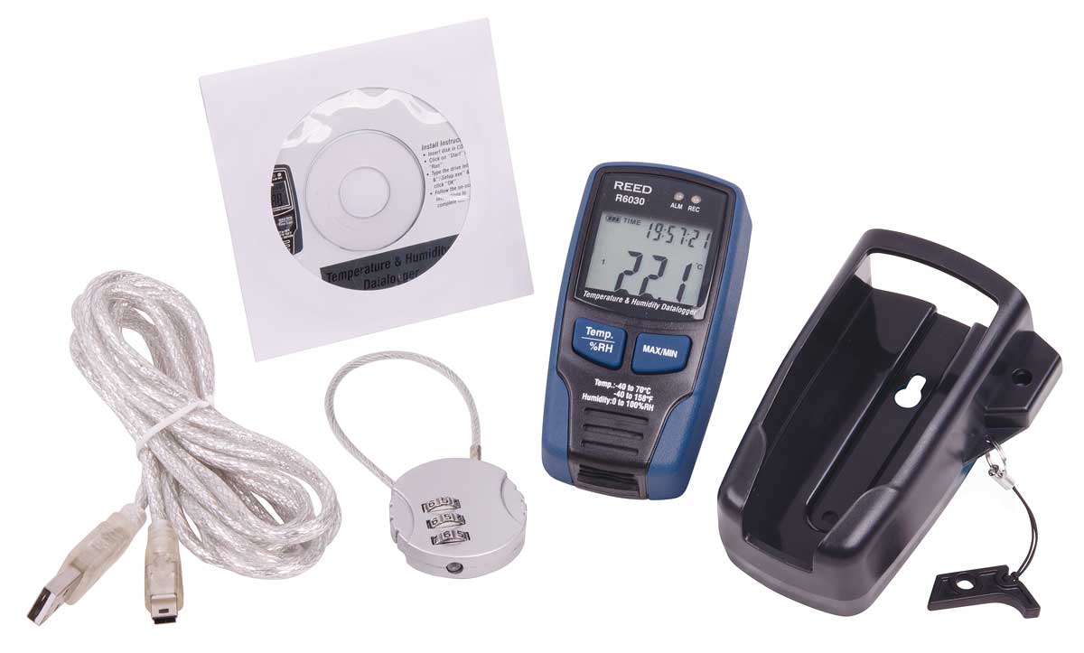 Et temp c. R6030r. co2 temp rh data logger.