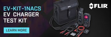 FLIR EV-KIT-1NACS EV Charger Test Kit with DM286 FLIR EV-KIT-1NACS EV Charger Test Kit with DM286