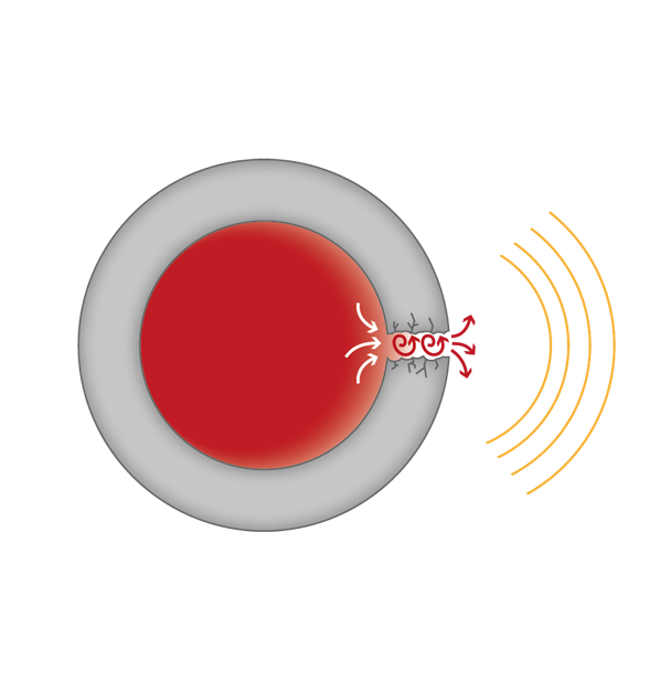 Image demonstrating a gas leak