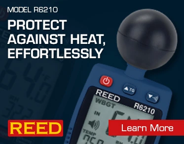 REED R6210 Heat Stress WBGT Meter