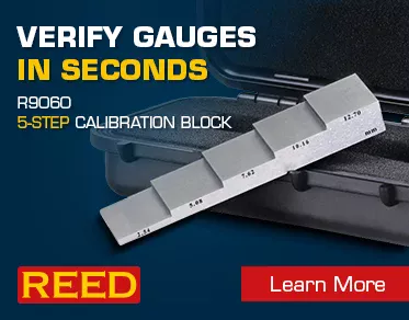 Image of the REED R9060 5-Step Calibration Block