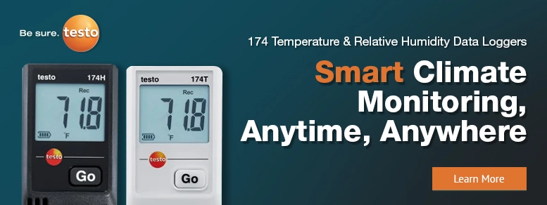 Image of Testo 174H Mini Data Logger Temperature and Humidity