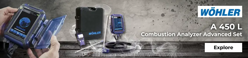 Wohler A 450 L Combustion Analyzer Advanced Set